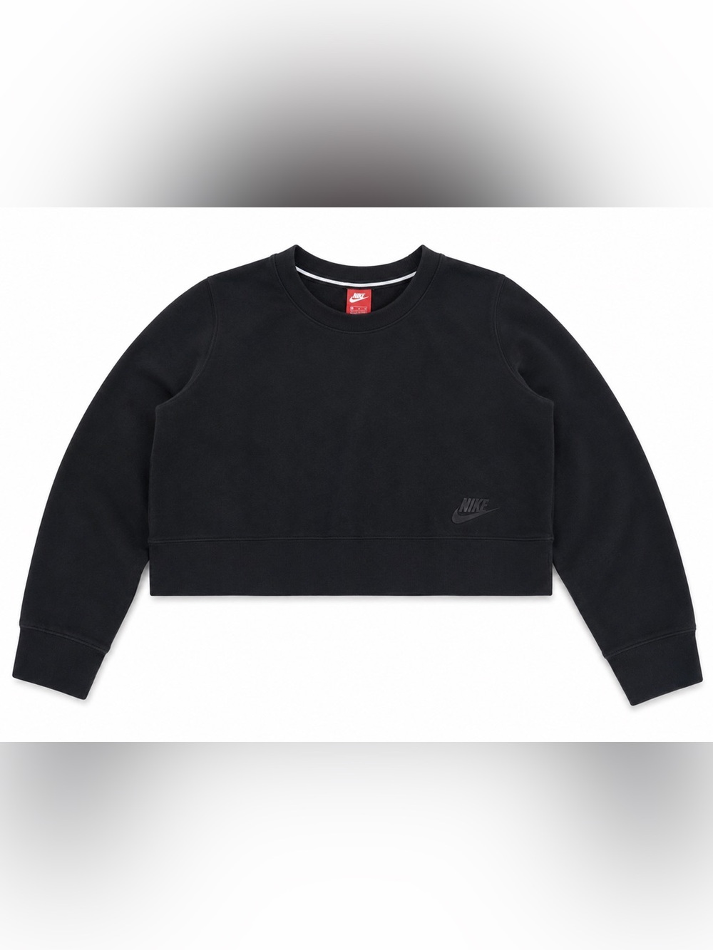 Nike Women's Cropped Crewneck Sweatshirt Size
Small Black Pullover - Picture 2 of 9